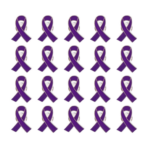 Broches de plaidoyer, 20 pièces/paquet, conception de-Violet