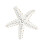 Starfish Shape Brooch Pin Portable Versatile Accessory-White 1
