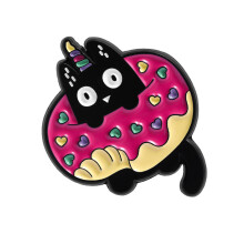 Broche en émail pour chats imaginatifs, accessoire-QHXZ4952