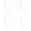 Ensemble de broches de costume- Pompon long Silver Star 1