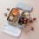 2-Layer Microwavable Lunch Box with Movable Partitions, 4