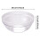 Godom acrylic bowl transparent round 3 pcs 3