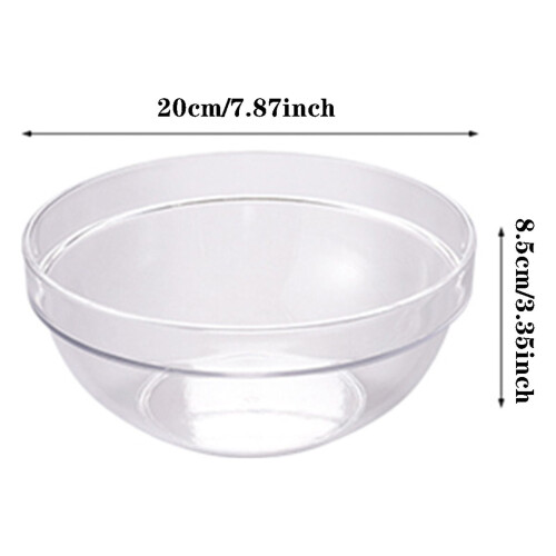 Acrylic Serving Bowls Set – 88 oz, Diamond-Textured, 1