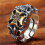 Mythical Tridents Designs Adjustable Open Shank Rings For Men-B 4