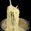 Pastagaffel i rustfrit stål med tænder 34,5 cm 4