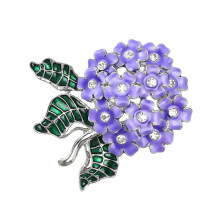Broche hortensia Unique, accessoires de fête-Violet