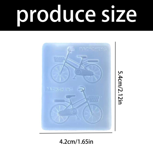 Fahrradförmige Silikonform, lebensmittelecht, wiederverwendbare 2