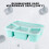 Bento Lunch Box 4-Compartment Reusable Stackable Container 5