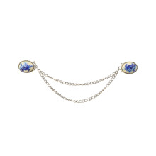 Broche à fleurs élégante, chaîne à revers, vêtements-Style5