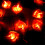 Red Heart LED String Lights 300cm Battery Operated 4