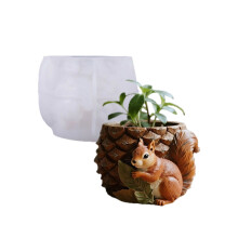 Moule de jardinière d'écureuil réutilisable, moules de-modèle 1