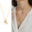 Collier pendentif trèfles, chaîne réglable en acier inoxydable, 2