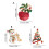 Festliche Schneemann-Anstecknadel,-Weihnachtsbaum 4