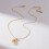 Collier pendentif trèfles, chaîne réglable en acier inoxydable, 5
