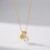 Collier pendentif trèfles, chaîne réglable en acier inoxydable, 6