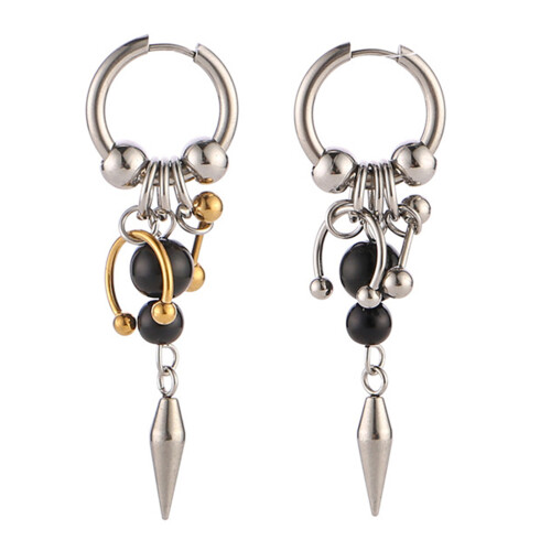 Boucles d'oreilles pendentif cône-Correspondance des couleurs 1