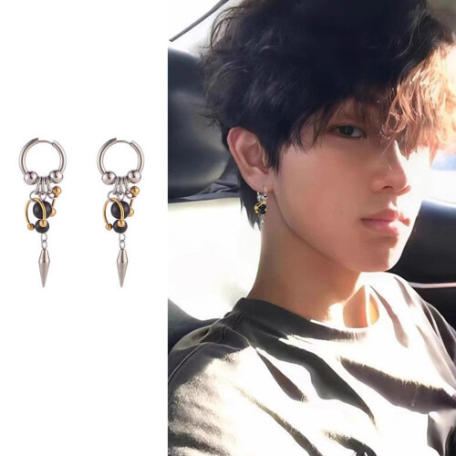 Boucles d'oreilles pendentif cône-Correspondance des couleurs 2
