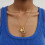 Collier pendentif trèfles, chaîne réglable en acier inoxydable, 7