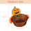 Halloweenpumpa-godiskorg – Tyg och bambu, 20 cm 5