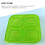 Snack Food Containers with 4 Compartments 4pcs 4