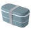 2-Layer Microwavable Lunch Box with Movable Partitions, 1