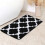 Kayannuo Polyester Floor Mat 60x40cm Black 1