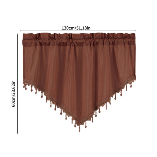Blackout Window Valance with Scalloped Edge for Bedroom 2