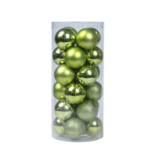 Christmas Ball Ornaments Shatterproof Blue Plastic 24 Pack 2