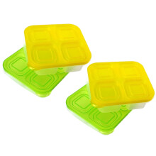 Snack Food Containers with 4 Compartments 4pcs