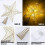 Metal Star Tree Topper with Lights Gold Glitter 5