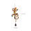 Gecko-Glocken-Windspiel, Vintage-Stil, 2-teilig 5