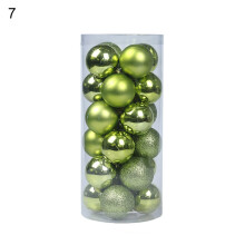 Christmas Ball Ornaments Shatterproof Blue Plastic 24 Pack