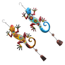 Carillon à vent Gecko Bell, décoration extérieure vintage, 2 pièces