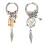 Boucles d'oreilles en forme de cône d'inspiration punk-Argent 2