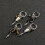 Boucles d'oreilles en forme de cône d'inspiration punk-Argent 7