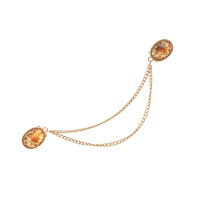 Broche en chaîne Unique, fleur, vêtements, bijoux,-Style1