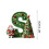 Green Personalized Christmas Ornament with Santa Tree and 3