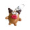 Comical Novelty Keychain Soft Resin Sausage Shape Cute-Brown 1