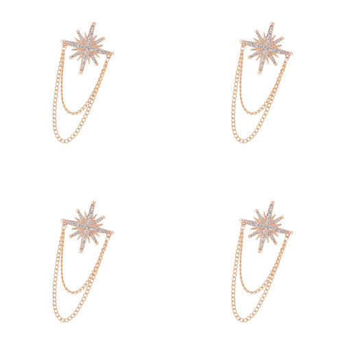 Ensemble de broches de costume-Gland de démarrage doré