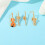 Music Theme Accessory Pack 4 Enamel Guitar Pin with Accent for 5