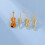 Music Theme Accessory Pack 4 Enamel Guitar Pin with Accent for 7