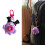 Comical Novelty Keychain Soft Resin Sausage Shape Cute-Brown 3
