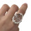 Shimmering Crystal Adjustable Ring Sturdy Copper Design 1