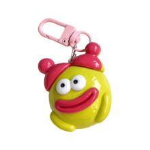 Funny Resin Sausage Keychain Comical Bag Charm Gift For-Green