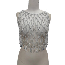 Breathable Mesh Layered Alloy Body Chain Jewelry Versatile