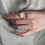 Shimmering Crystal Adjustable Ring Sturdy Copper Design 7