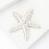Broche en forme d'étoile de mer, accessoire polyvalent-Champagne 5