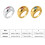 Distinctive Star Pattern Cubic Zirconia Rings-8 Silver 4