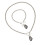 2Pcs Elegant Irregular Shaped Black Acrylic Jewelry Set For-1 1