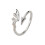 Gothic Couple Matching Wing Rings Adjustable Size Dark-silver 1